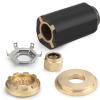 Qiclear 14 1/2 x 19 Pitch 48-832830A45 (Upgrade Rubber Hub Kits Included) OEM Aluminum Boat Outboard Moto Propeller fit Mercury Engines 135-300HP&Mercruiser Alpha One,14.5X 19P,15 Spline Tooth,Rh view 3