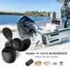 Qiclear 14 1/2 x 19 Pitch 48-832830A45 (Upgrade Rubber Hub Kits Included) OEM Aluminum Boat Outboard Moto Propeller fit Mercury Engines 135-300HP&Mercruiser Alpha One,14.5X 19P,15 Spline Tooth,Rh view 4