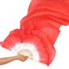1pair 150 * 90cm Hand Made Colorful Silk Fans Dancing Long Silk Fans for Women Belly Dance Costume view 1