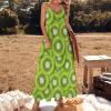 Kiwifruit Women's Dress Sleeveless Spaghetti Strap Maxi Long Dress Casual Beach Sun Dresses M view 2