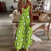 Kiwifruit Women's Dress Sleeveless Spaghetti Strap Maxi Long Dress Casual Beach Sun Dresses M view 3