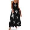 Bass Guitar Rock Music Women's Dress Sleeveless Spaghetti Strap Maxi Long Dress Casual Beach Sun Dresses M view 1