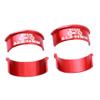 4 Pieces Aluminum Alloy Bicycle Handlebar Shim 31.8mm to 35mm Stem for MTB Road Mountain Fixed Gear Bike Red view 1