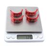4 Pieces Aluminum Alloy Bicycle Handlebar Shim 31.8mm to 35mm Stem for MTB Road Mountain Fixed Gear Bike Red view 4