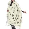 SLEHAGU Bees Pattern Women's Scarf Pashmina Shawl Wrap for Evening Dress Wedding Bridal Winter Warm Large Scarves view 2