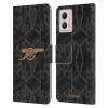 Head Case Designs Officially Licensed Arsenal FC Away 2022/23 Crest Kit Leather Wallet Case Compatible with Motorola Moto G53 5G view 1