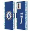 Head Case Designs Officially Licensed Chelsea Football Club N'Golo Kant 2022/23 Players Home Kit Leather Book Flip Case Cover Compatible with Motorola Moto G53 5G view 1