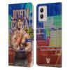 Head Case Designs Officially Licensed WWE LED Image 2017 John Cena Leather Book Wallet Case Cover Compatible with Motorola Moto G53 5G view 1