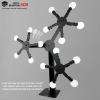 Atflbox Three Star Rotate The Metal Shooting Target Stand with 15 Steel Plates for Pistol Airsoft BB Guns Practice view 2
