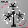 Atflbox Three Star Rotate The Metal Shooting Target Stand with 15 Steel Plates for Pistol Airsoft BB Guns Practice view 3