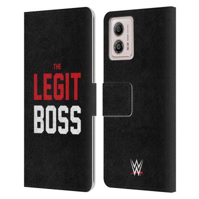 Head Case Designs Officially Licensed WWE The Legit Boss Sasha Banks Leather Book Wallet Case Cover Compatible with Motorola Moto G53 5G