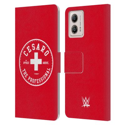 Head Case Designs Officially Licensed WWE The Professional Cesaro Leather Book Wallet Case Cover Compatible with Motorola Moto G53 5G
