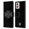 Head Case Designs Officially Licensed WWE Fight Owens Fight Kevin Owens Leather Book Wallet Case Cover Compatible with Motorola Moto G53 5G view 1
