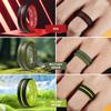 Egnaro Men's Silicone Ring 1/4/6 Multipack, Workout Travel Rubber Wedding Bands For Him, 8mm Width 2mm Thickness view 4