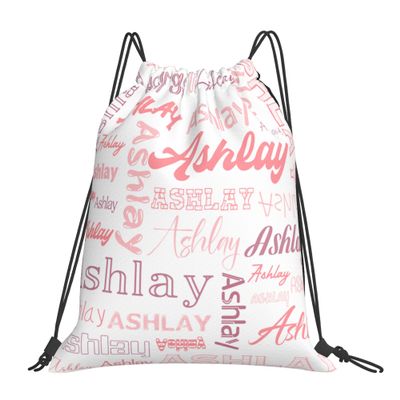 Ceosande Personalized Drawstring Bag with Your Name Drawstring Backpack for Men Women Small Gym Beach Shopping Sport Yoga Bag (Custom Name-14)