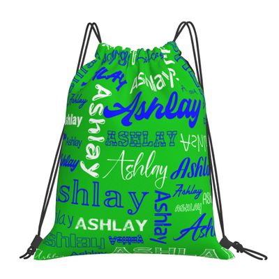 Ceosande Personalized Drawstring Bag with Your Name Drawstring Backpack for Men Women Small Gym Beach Shopping Sport Yoga Bag (Custom Name-19)