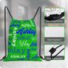 Ceosande Personalized Drawstring Bag with Your Name Drawstring Backpack for Men Women Small Gym Beach Shopping Sport Yoga Bag (Custom Name-19) view 4