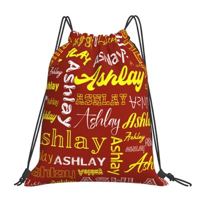 Ceosande Personalized Drawstring Bag with Your Name Drawstring Backpack for Men Women Small Gym Beach Shopping Sport Yoga Bag (Custom Name-7)