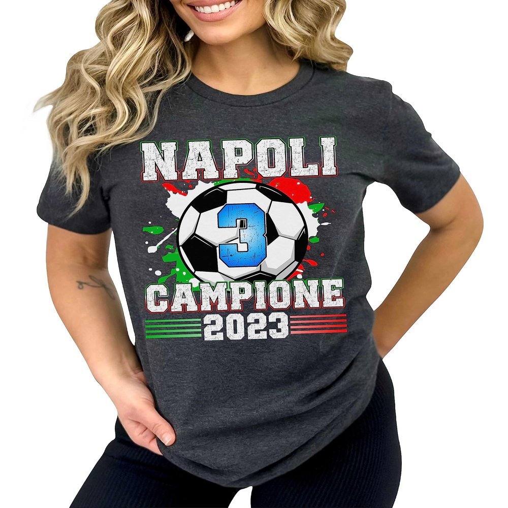 Napoli Campione D'Italia Shirt Maglietta Champions Serie A Shirts Soccer Lover #00169-31