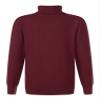JEATHA Boys Girls Warm Ribbed Pullover Sweater Long Sleeve Turtleneck Cable Knitted Shirts Thermal Tops Burgundy 9-10 Years view 2