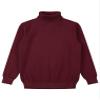 JEATHA Boys Girls Warm Ribbed Pullover Sweater Long Sleeve Turtleneck Cable Knitted Shirts Thermal Tops Burgundy 9-10 Years view 3