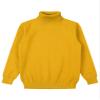JEATHA Boys Girls Warm Ribbed Pullover Sweater Long Sleeve Turtleneck Cable Knitted Shirts Thermal Tops Yellow 5-6 Years view 3