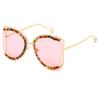 XLUMIO Diamond Butterfly Sunglasses Women,PinkMuti,one size view 1