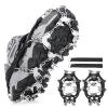 doorslay Crampons, Ice Cleats for Shoes and Boots, Climbing Upgraded 24/32 Spikes Ice Snow Grips, Anti-Slip Chain for Traction Protect for Walking, Jogging, or Hiking on Snow and Ice for Men Women view 1
