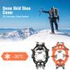 doorslay Crampons, Ice Cleats for Shoes and Boots, Climbing Upgraded 24/32 Spikes Ice Snow Grips, Anti-Slip Chain for Traction Protect for Walking, Jogging, or Hiking on Snow and Ice for Men Women view 2