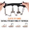 doorslay Crampons, Ice Cleats for Shoes and Boots, Climbing Upgraded 24/32 Spikes Ice Snow Grips, Anti-Slip Chain for Traction Protect for Walking, Jogging, or Hiking on Snow and Ice for Men Women view 4