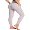 baleaf Workout Leggings for Women Tummy Control with Pockets High Waisted Athletic 7/8 Ultra Soft Gym Yoga Petite Ankle Pants Light Purple L view 1