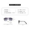XLUMIO Gradient Sunglasses Vintage Sun Glasses,C10 Silver Blue,one size view 2
