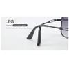 XLUMIO Gradient Sunglasses Vintage Sun Glasses,C10 Silver Blue,one size view 4