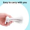 Mutter Adult Waterproof Rain Boot Shoe Covers PVC Non-Slip Cycling Shoe Protectors Reusable Foldable Rain Boot Overshoes with Zipper(M,White) view 4