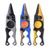 Wilitto Rotary Mini Fishing Pliers Saltwater, Aluminum Hook Remover, Split Ring Pliers, Braid Cutters Fishing Line Cutter Fishing Tools Scissors Muti-Function Fishing Gear Black Gray view 2