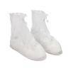 Mutter Adult Waterproof Rain Boot Shoe Covers Non-Slip Shoe Covers Outdoor and Indoor Reusable Foldable Rain Boot Overshoes with Zipper(M,White)
