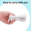 Mutter Adult Waterproof Rain Boot Shoe Covers Non-Slip Shoe Covers Outdoor and Indoor Reusable Foldable Rain Boot Overshoes with Zipper(M,White) view 4