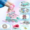 Unicorn Rainbow Inline Skates for Girls Teens Womans,4-Pejiijar Roller Skates for Girls Ages 6-8-12 w/Luminous Wheels,Kids Adjustable Roller Shoes for Birthday Xmas Gifts view 3