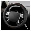 FUERU Car Steering Wheel Cover Set Car Steering Wheel Cover Breathable Leather Waterproof Sweatproof Car Interior Accessories (Color : 1#) view 1