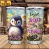 Hyturtle Personalized Gifts For Penguin Lover - I'm Not Short I'm Penguin Size Custom Name Stainless Steel Tumbler 20oz With Lid - Idea Animal Lover Gifts For Women Girl kids On Birthday, Christmas view 2