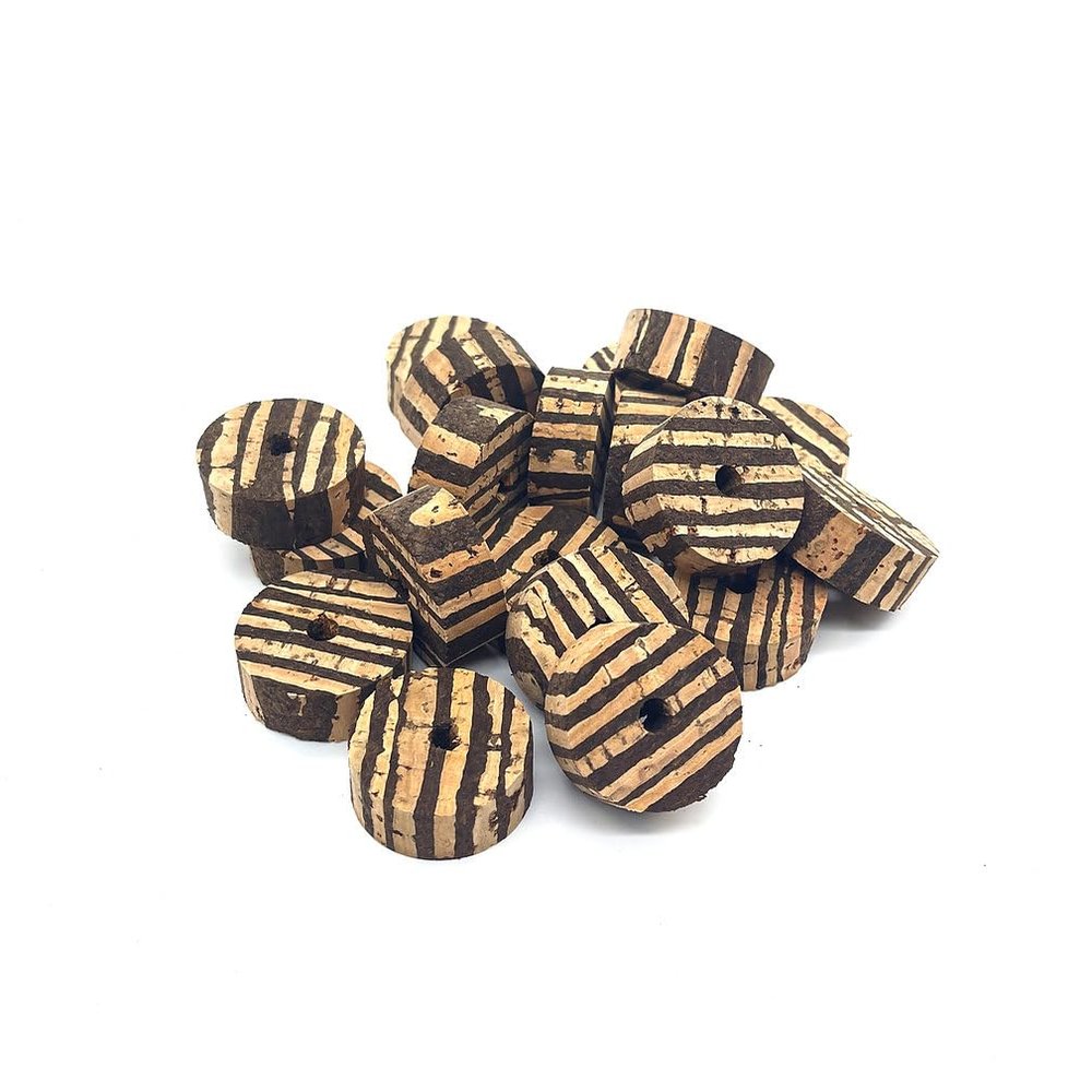 Rod Building Cork Rings for Custom Grip Making 1.25" x .5" with 6 mm bore Pack of 50