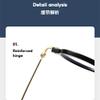 XLUMIO Steampunk Small Round Sunglasses Women Clear Ocean Gradient Lens Shades UV400 Men Punk Sun Glasses,C8,one size view 4