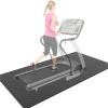 WORDFUN Treadmill Mat, Heavy Duty Thick 10mm Black Floor Protector Mat, Gym Equipment Waterproof Mat, Under Exercise Bike Trainer Mat Pad, Elliptical Mat, Fitness Mat view 1