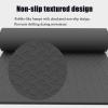WORDFUN Treadmill Mat, Heavy Duty Thick 10mm Black Floor Protector Mat, Gym Equipment Waterproof Mat, Under Exercise Bike Trainer Mat Pad, Elliptical Mat, Fitness Mat view 4