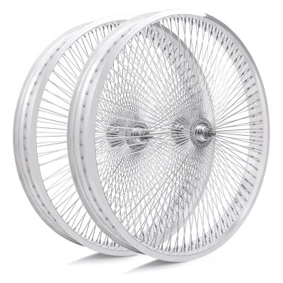 TRACER 29"*3.0 Beach Cruiser Bicycle Coaster Brake Wheelset, Polish Front and Rear Rims Set