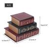 Miskall Wooden Jewelry Box, Fashionable Book Shape Jewelry Gift Storage Chest Box Case Holder Organizer view 2