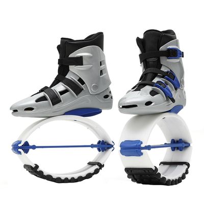 Adjustable Unisex Bounce Jumping Shoes with 3 Springs, Kangaroo Jumping Shoesin Running Boots for Indoor/Outdoor Sports (Color : Gray-1, Size : 36-38)