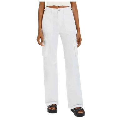 GOKKILRW High Waisted Baggy Cargo Jeans for Women Straight Leg Cargo Hiking Travel Golf Pants Relaxed Fit Y2K Parachute Pants Cotton Casual Military Army Cargo Combat Work Pants Plus Size