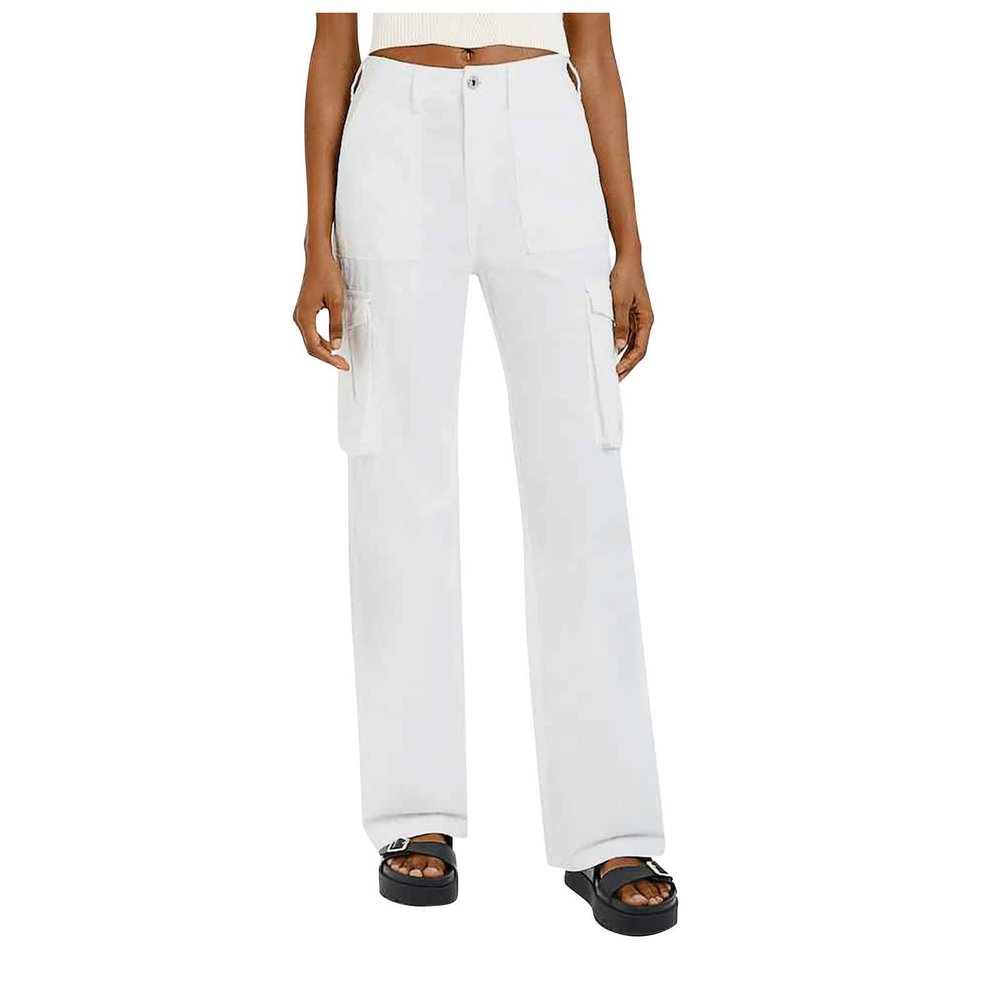 GOKKILRW High Waisted Baggy Cargo Jeans for Women Straight Leg Cargo Hiking Travel Golf Pants Relaxed Fit Y2K Parachute Pants Cotton Casual Military Army Cargo Combat Work Pants Plus Size