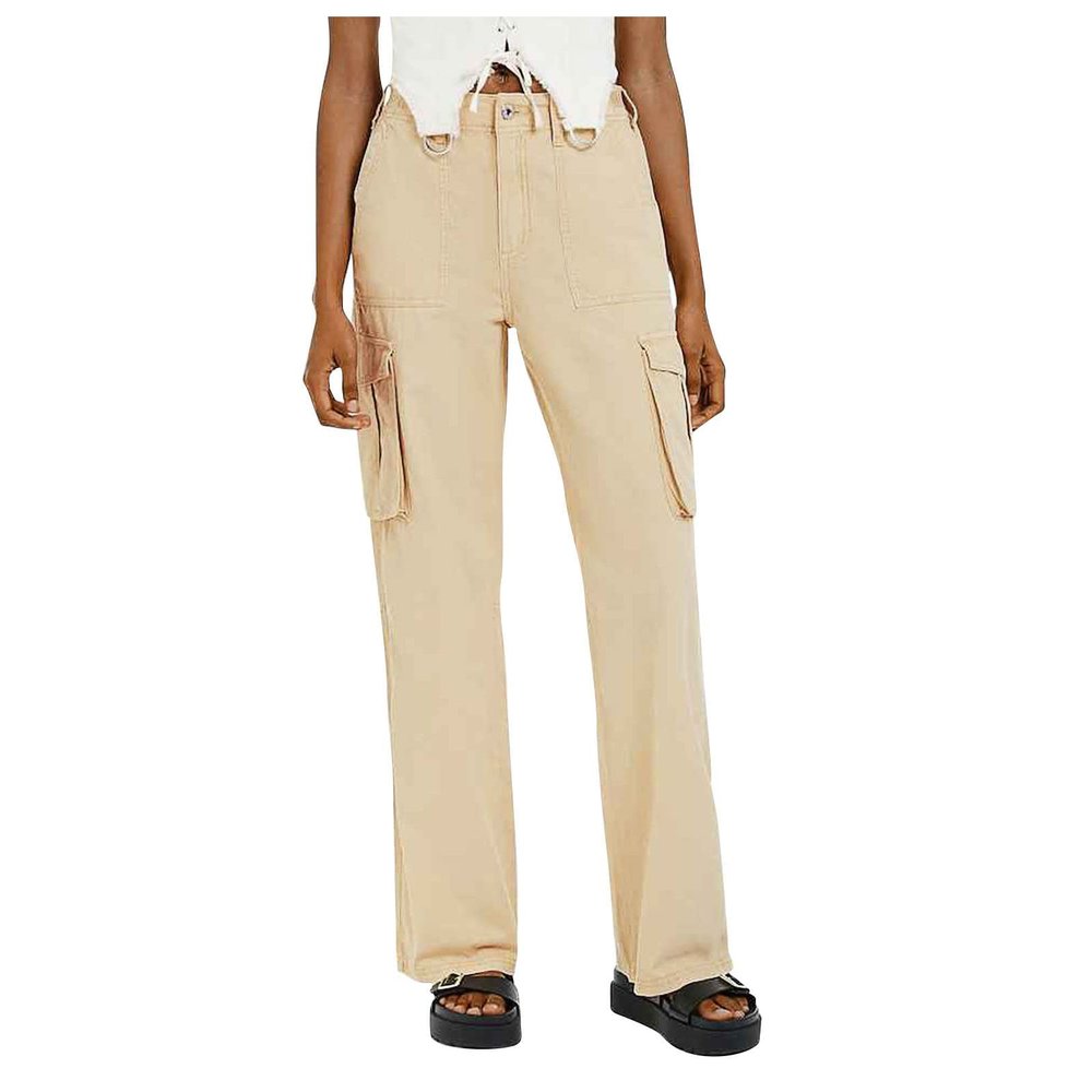 GOKKILRW High Waisted Baggy Cargo Jeans for Women Straight Leg Cargo Hiking Travel Golf Pants Relaxed Fit Y2K Parachute Pants Cotton Casual Military Army Cargo Combat Work Pants Plus Size